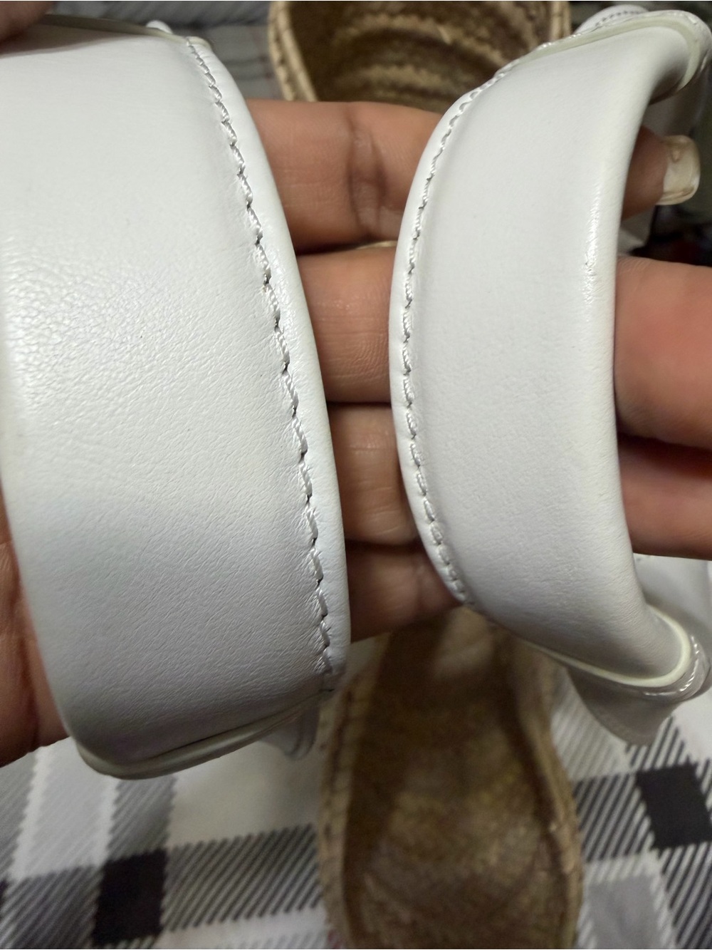 Chloé Sense Basket Tote Raffia with White Leather Straps - Picture 4 of 5